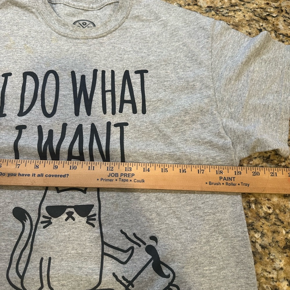 Odm Rude Cat I Do What I Want Funny T-Shirt unisex size medium - Picture 5 of 6